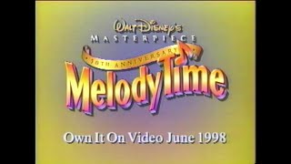 Melody Time  1998 50th Anniversary Masterpiece Collection VHS Trailer