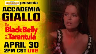 Accademia Giallo THE BLACK BELLY OF THE TARANTULA 1971