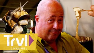 Andrews SLIMIEST Meals  Bizarre Foods with Andrew Zimmern  Travel Channel