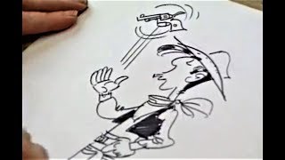 Morris Drawing Lucky Luke