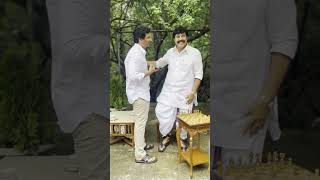 Jiivas Iconic Moment With Mammookka on the Yatra 2 Set sgsdigital youtubeshorts shorts