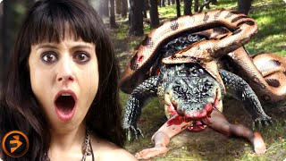 Crocodile vs the Sorority Queen Scene  LAKE PLACID VS ANACONDA  Robert Englund Corin Nemec