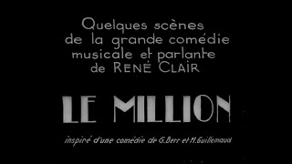 Le Million 1931  Bande annonce dpoque HD