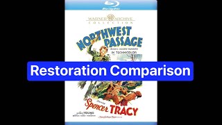 NORTHWEST PASSAGE 1940 2011 DVD to 2024 BLURAY Technicolor Restoration Comparison