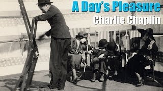 Charlie Chaplin struggles with a deck chair A Days Pleasure