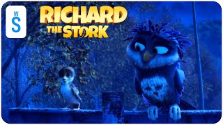 A Storks Journey 2017  Scene Richard meets Olga a quirky but goodhearted Pygmy owl