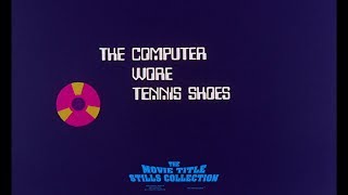 The Computer Wore Tennis Shoes 1969 title sequence