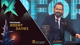 Jeremy Davies wins Performer for The Stranger in God of War  BAFTA Games Awards 2019