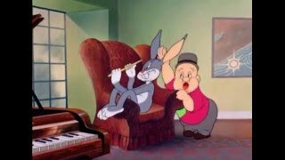 Bugs Bunny ft Elmer Fudd  The Wabbit Who Came to Supper 1942 Classic Animated Cartoon