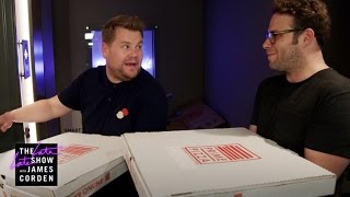 Mystery Pizza Box w Seth Rogen  Dominic Cooper