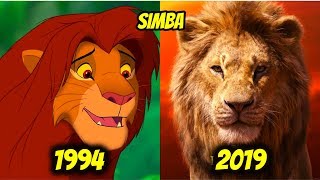 The Lion King 1994 vs 2019  Character Comparision  Then and Now  Disney Movie