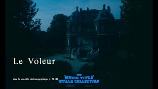 Le voleur  The Thief of Paris 1967 title sequence