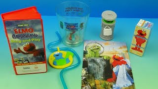 1999 THE ADVENTURES OF ELMO IN GROUCHLAND SING and PLAY set of 5 ARBYS COLLECTIBLES VIDEO REVIEW