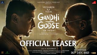 Gandhi Godse  Ek Yudh  Official Teaser  Rajkumar Santoshi  In Cinemas On 26th January 2023