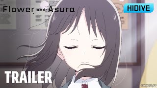 Flower and Asura  Trailer  Coming Jan 2025  HIDIVE