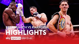 IMPRESSIVE Chris BillamSmith DEFEATS Richard Riakporhe to RETAIN   Fight Highlights