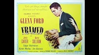 Glenn Ford Janis Carter  Barry Sullivan in Framed 1947  feat Edgar Buchanan