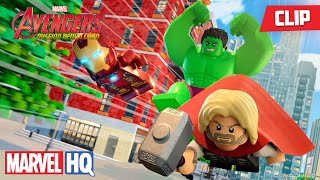 The Avengers Stop The Frightful Four  LEGO Marvel Avengers Mission Demolition