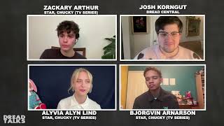 Chucky Season 3 Interview with Stars Zackary Arthur Alyvia Alyn Lind  Bjrgvin Arnarson