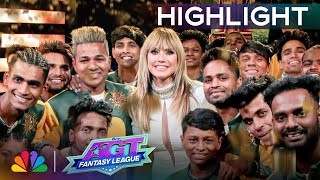 Golden Buzzer Heidi Klum TAKES VUnbeatable  SemiFinals  AGT Fantasy League 2024