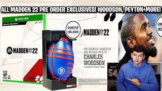 ALL MADDEN 22 PRE ORDER EXCLUSIVE OFFERS CHARLES WOODSON PEYTON MANNING AND MORE  MADDEN 22