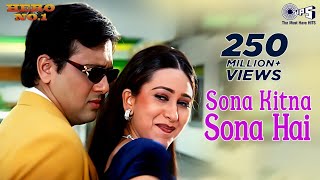 Sona Kitna Sona Hai  Govinda Karisma Kapoor  Udit N  Poornima  Hero No1  90s Hits