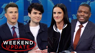 Weekend Update ft Caitlin Clark and Michael Longfellow  SNL