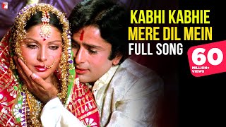 Kabhi Kabhie Mere Dil Mein  Full Song  Rakhee Amitabh Bachchan Shashi Kapoor  Lata Mangeshkar