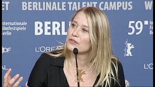 Trine Dyrholm  Annette K Olesen at the LITTLE SOLDIER Berlinale Press Conference