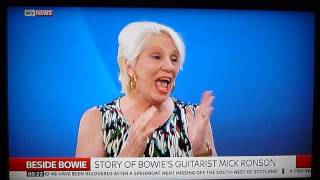 Angie Bowie talks about the new movie Beside Bowie The Mick Ronson Story