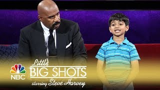 Little Big Shots  Steve Harvey  Spelling Bee Kid Returns  Akash Spells Words from the Hood