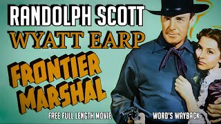 Wyatt Earp FRONTIER MARSHAL 1939 Randolph Scott as Wyatt Cesar Romero as Doc FREE Western Classic