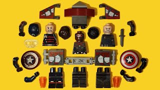 LEGO John Walker VS The Falcon and the Winter Soldier  Unofficial Minifigure  Marvel