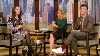 Kristin Davis promoting A Heavenly Christmas on Live With Kelly