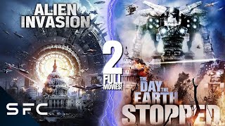 Alien Invasion  The Day The Earth Stopped  2 Full Movies  Action SciFi Double Feature