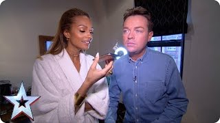 Stephen and Alesha cosy up in err bed  Britains Got More Talent 2015