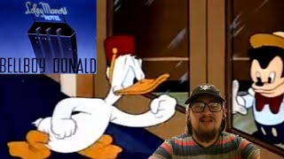 Donald Duck Bellboy Donald 1942  First Time Watching  Can Donald Keep His Cool as a Bellboy