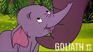 Goliath II 1960 Disney Cartoon Short Film  Goliath the Elephant  Review