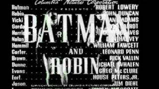 Batman and Robin  serial 1949