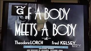 If A Body Meets A Body 1945 Opening On Metv