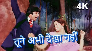 Tune Abhi Dekha Nahin 4K Video Song  Do Aur Do Paanch Song  Kishore Kumar Rap Song  Amitabh