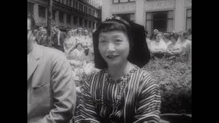 Anna May Wong  Virginia Grey with Ross HunterFashion show at Chicago premiere of Portrait in Black