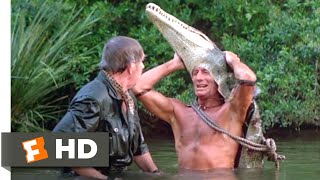 Crocodile Dundee II 1988  Crocodile Attack Scene 810  Movieclips