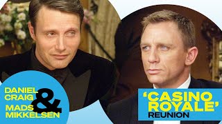 Casino Royale Pair Daniel Craig  Mads Mikkelsen Reunite and Talk That Infamous Chair Scene