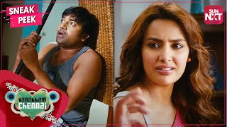 Shiva  Priya Anand fooled by Santhanam  Vanakkam Chennai  Full movie on SUN NXT  Madras Day