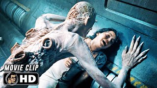 Humans Vs Xenomorph Hybrid Offspring  Final Fight Scene  ALIEN ROMULUS 2024 Movie CLIP HD