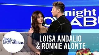 Ronnie and Loisa reenact a scene from James and Pat and Dave  TWBA
