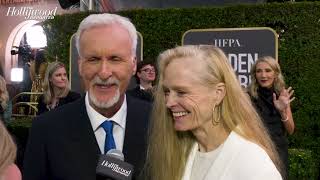 James Cameron  Suzy Amis On Global Success of Avatar The Way Of Water  Golden Globes 2023