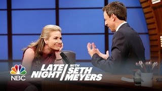 Piper Perabo and Seths Interesting First Meeting  Late Night with Seth Meyers