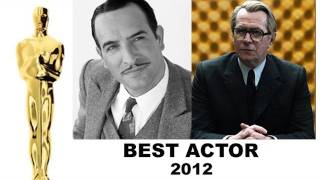 Oscars 2012 Best Actor Nominees Jean Dujardin Gary Oldman George Clooney Demian Bichir